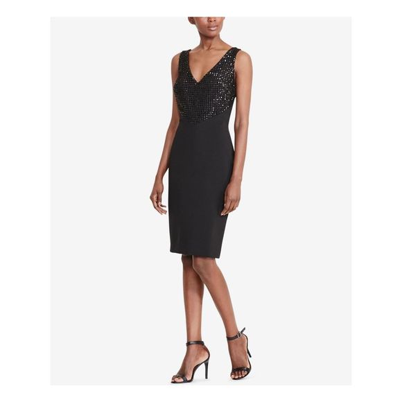 Ralph Lauren Women's Green Silk Sleeveless Off Shoulder Midi Body Con Cocktail Dress Green Size 10
